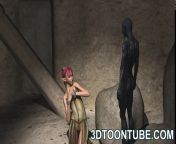 Фистинг с чёрным эльфом и секс в классической позе